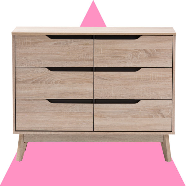 Best Choices Calvin Modern 6 Drawer Standard Dresser By Hashtag Home Savings