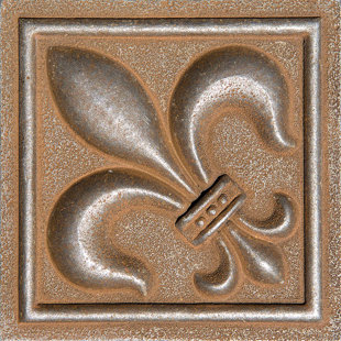 Fleur De Lis Accent Tile Wayfair 4 X Fleur De Lis Deco Accent Tile In Rust