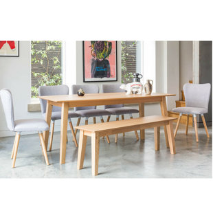 Dining Table Bench And Chairs Wayfair Co Uk Fairway Dining Set With 5 Chairs And 1 Bench