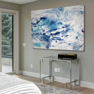 Blue Silver Iii Print On Canvas Reviews Joss Main