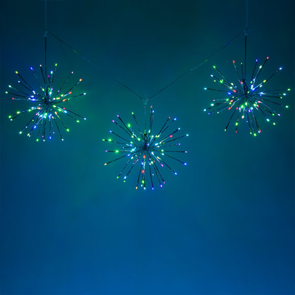 String of 3 LED Starburst Branches Lighting by The Holiday Aisle