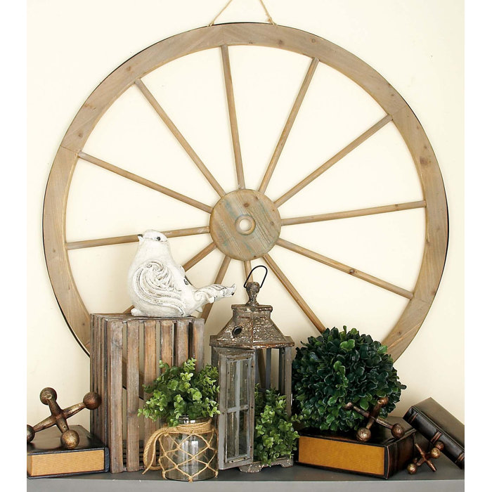 Metal Wagon Wheel Wall Decor Reviews Joss Main