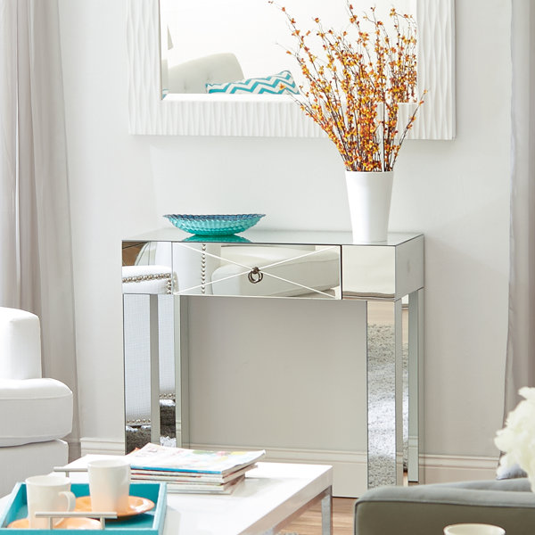Jessa Mirrored Console Table by Willa Arlo Interio