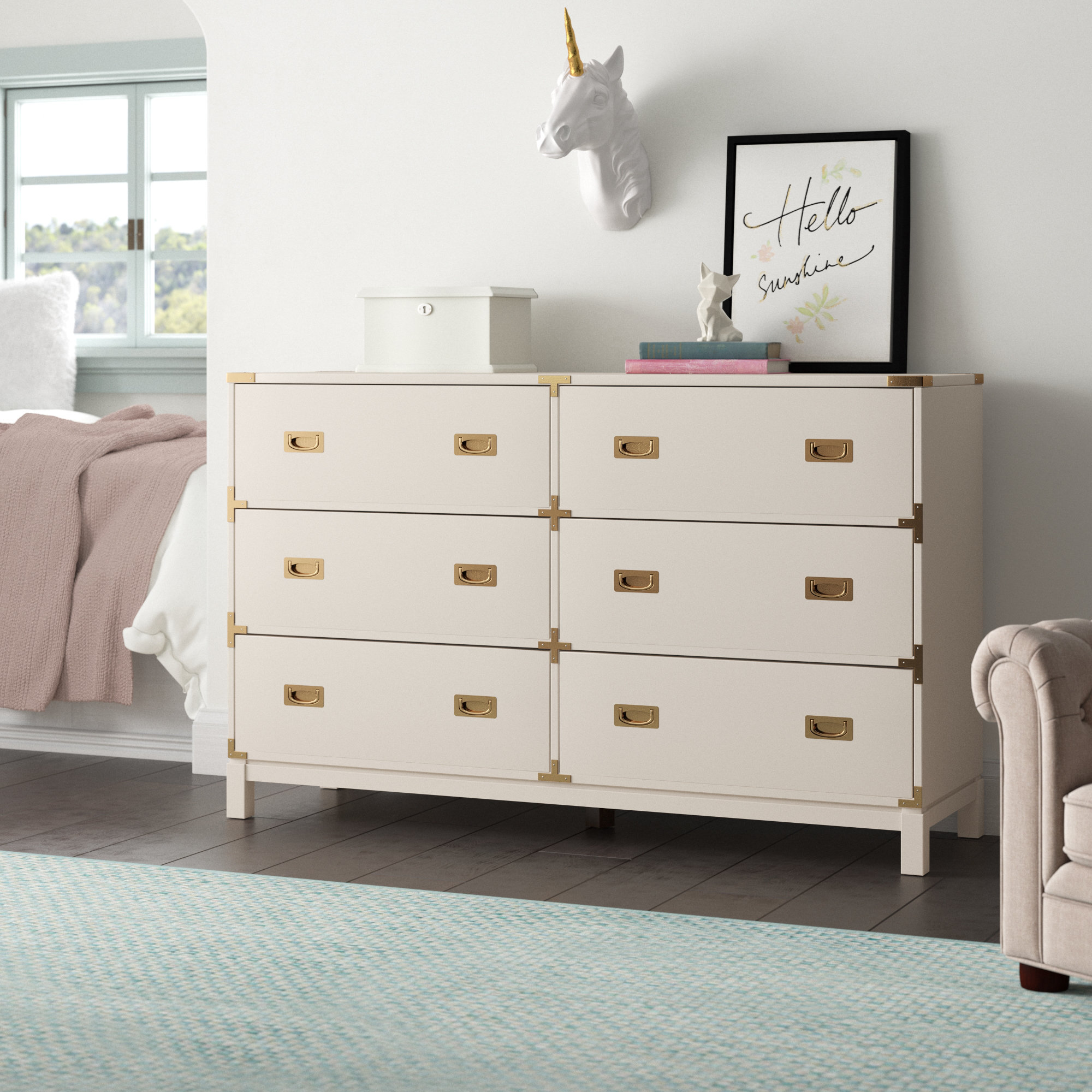 Willa Arlo Interiors Arnulfo 6 Drawer Double Dresser Reviews