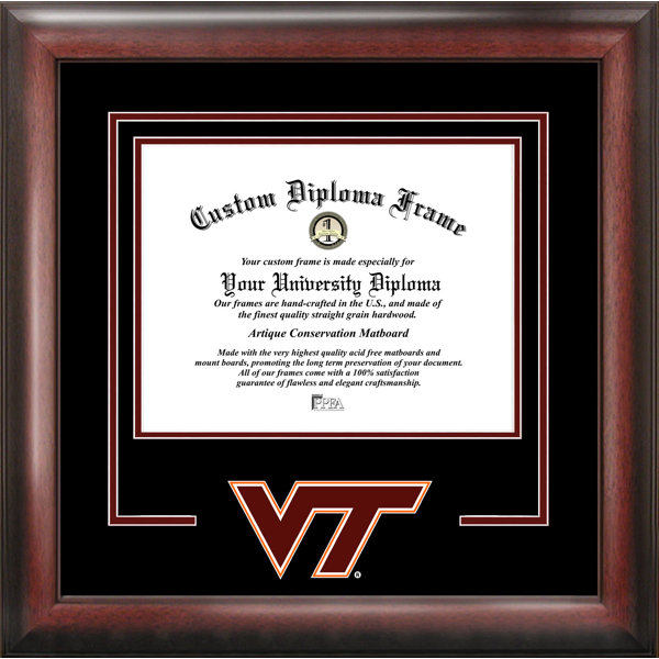 NCAA Virginia Tech Hokies Spirit Diploma Picture Frame by Campus Images