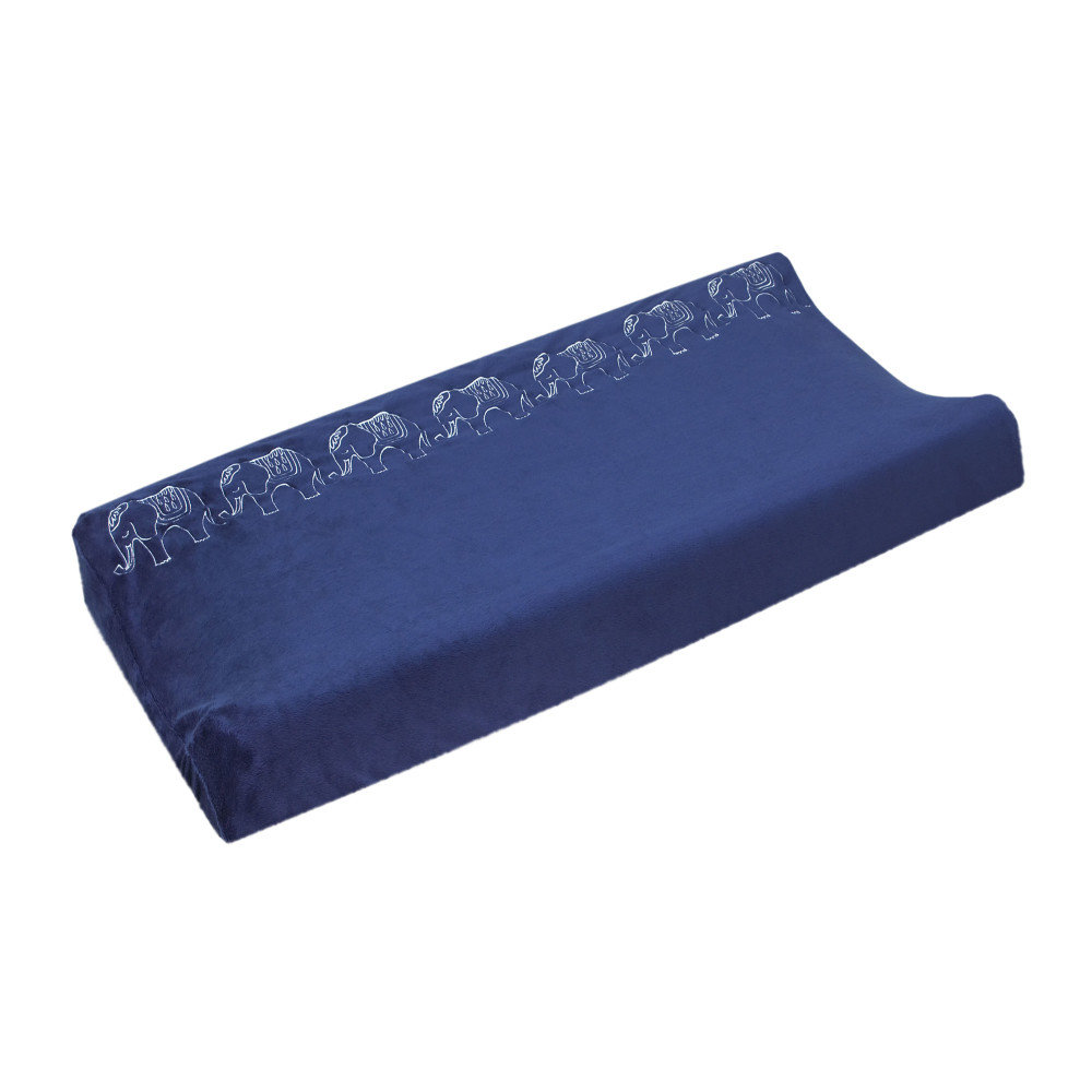 light blue changing pad cover