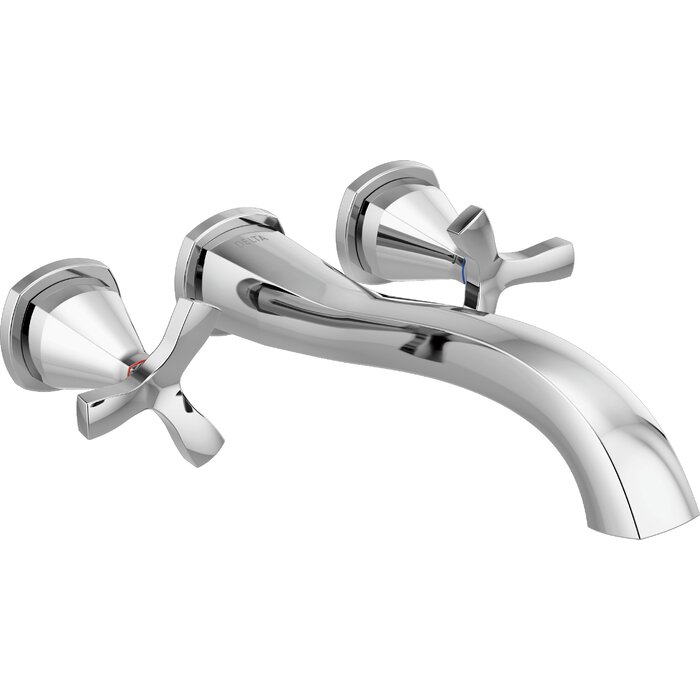 Delta Stryke Double Handle Wall Mounted Roman Tub Faucet Trim