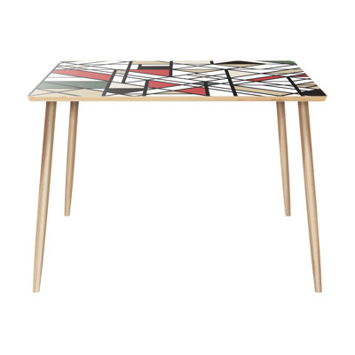 Hollands Dining Table Ivy Bronx Color Natural