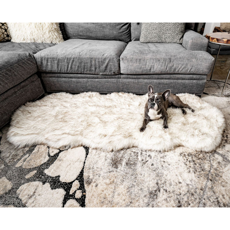 memory foam faux fur dog bed