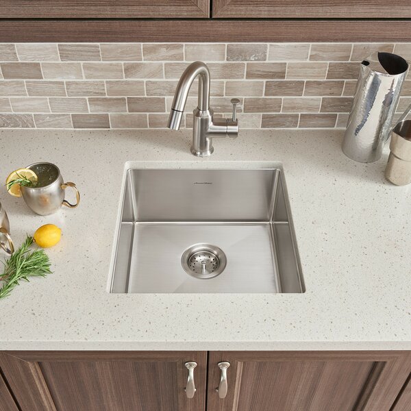Pekoe 17 L x 17 W Undermount Kitchen Sink with Drain and Bottom Grid by American Standard