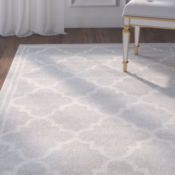 Maritza Light Gray & Beige Indoor/Outdoor Area Rug by Willa Arlo Interiors