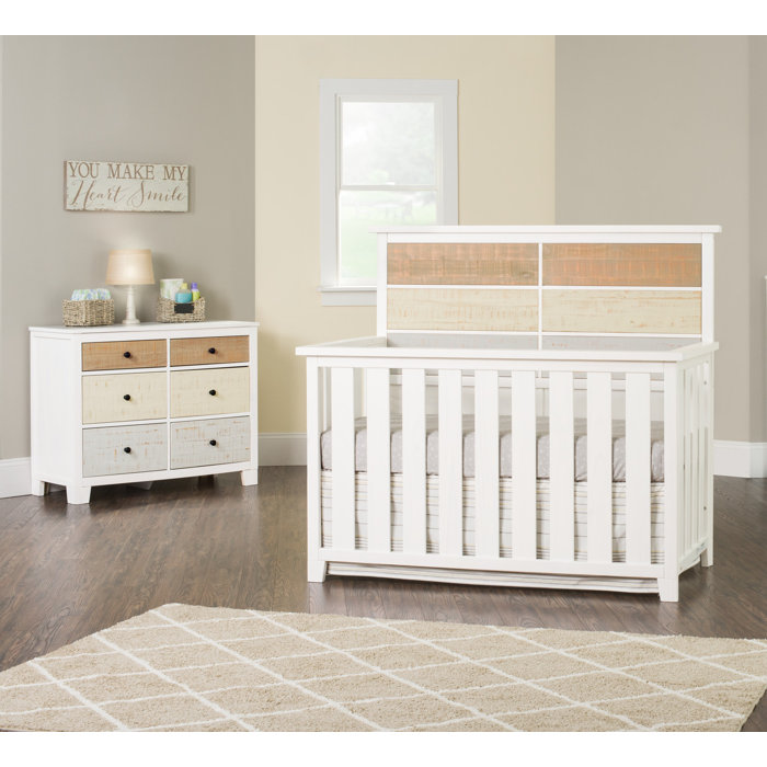 Ramsha 4 In 1 Convertible Crib And Dresser 2 Piece Nursery Furniture Set Ramsha 4 In 1 Convertible Crib And Dresser 2 Piece Nursery Furniture Set
