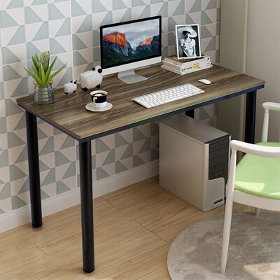 Household Steel Wood Computer Desk PC Laptop Study Table Office Desk Workstation Inbox Zero