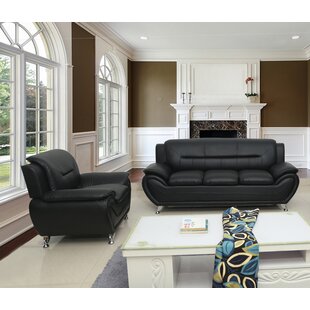 Nataly Faux Leather Living Room Set by Orren Ellis