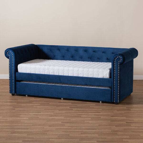 Mickel Upholstered Twin Daybed With Trundle By House Of Hampton