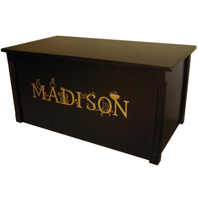 Netto Espresso Toy Box With Thematic Font Dream Toy Box
