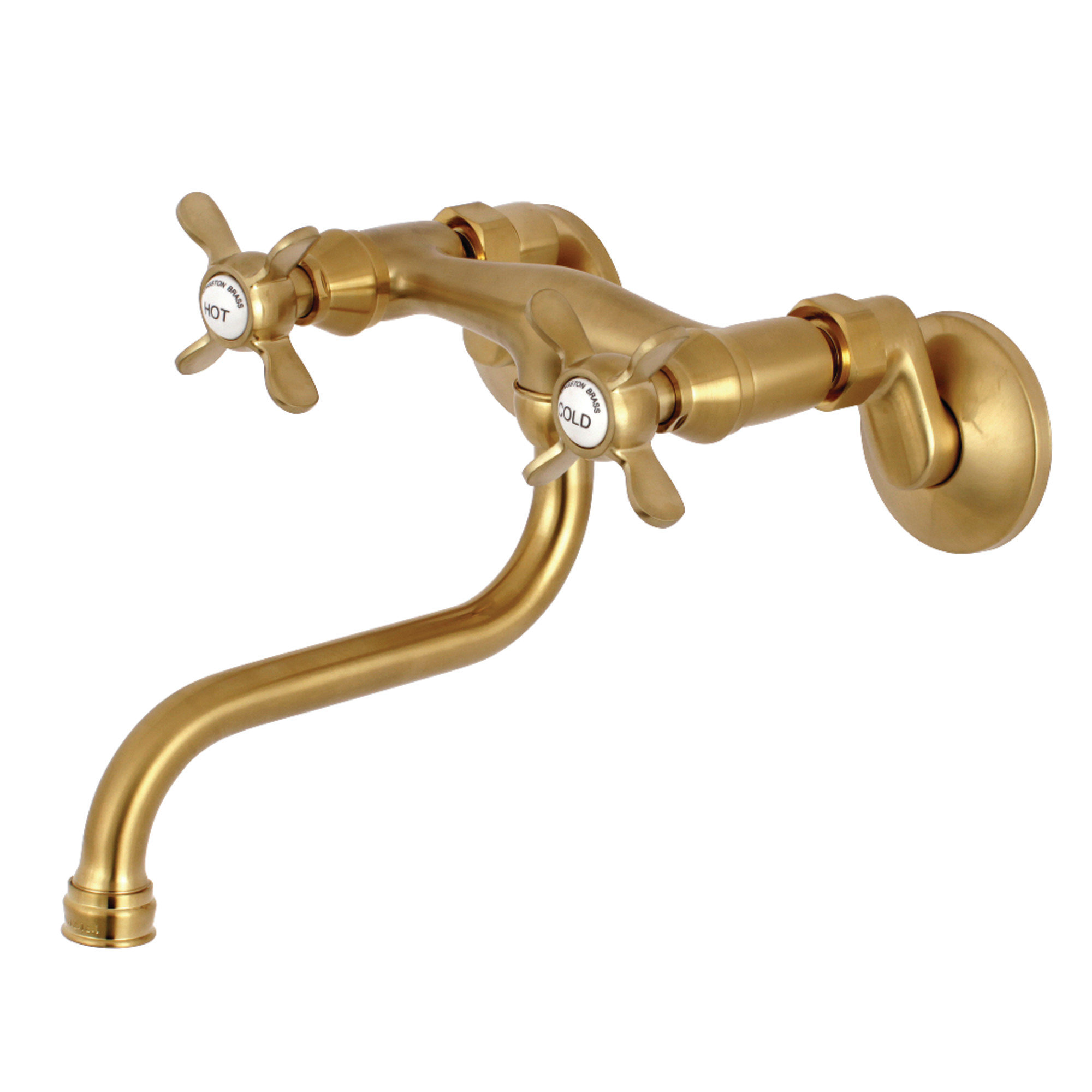 Kingston Brass Essex Two Handle Wall Mounted Bridge Bathroom