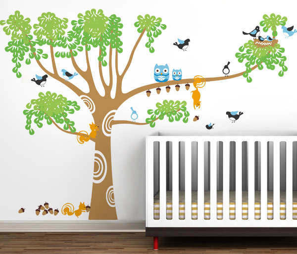 Pop Decors Nursery Tree Wall Decal Wayfair Nursery Tree Wall Decal