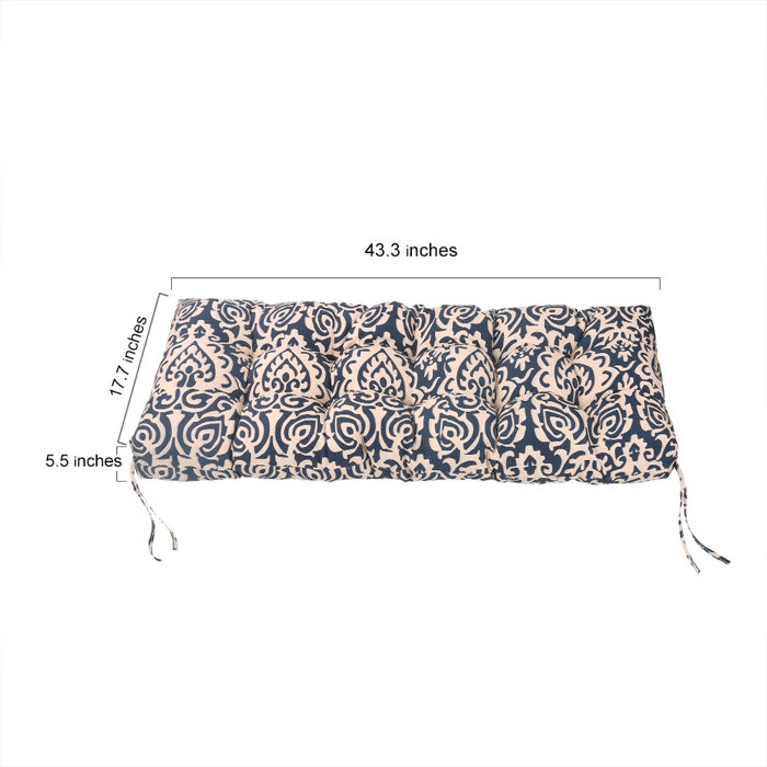 Charlton Home Tufted Indoor Outdoor Bench Cushion Wayfair Ca