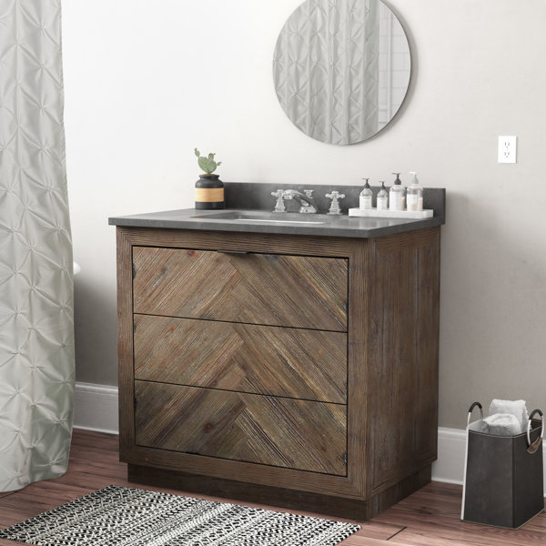 Lyla Wood 36'' Single Bathroom Vanity Set by Langley Street
