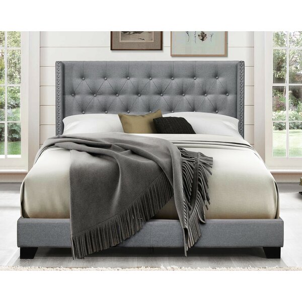 Nailhead Upholstered Bed Wayfair