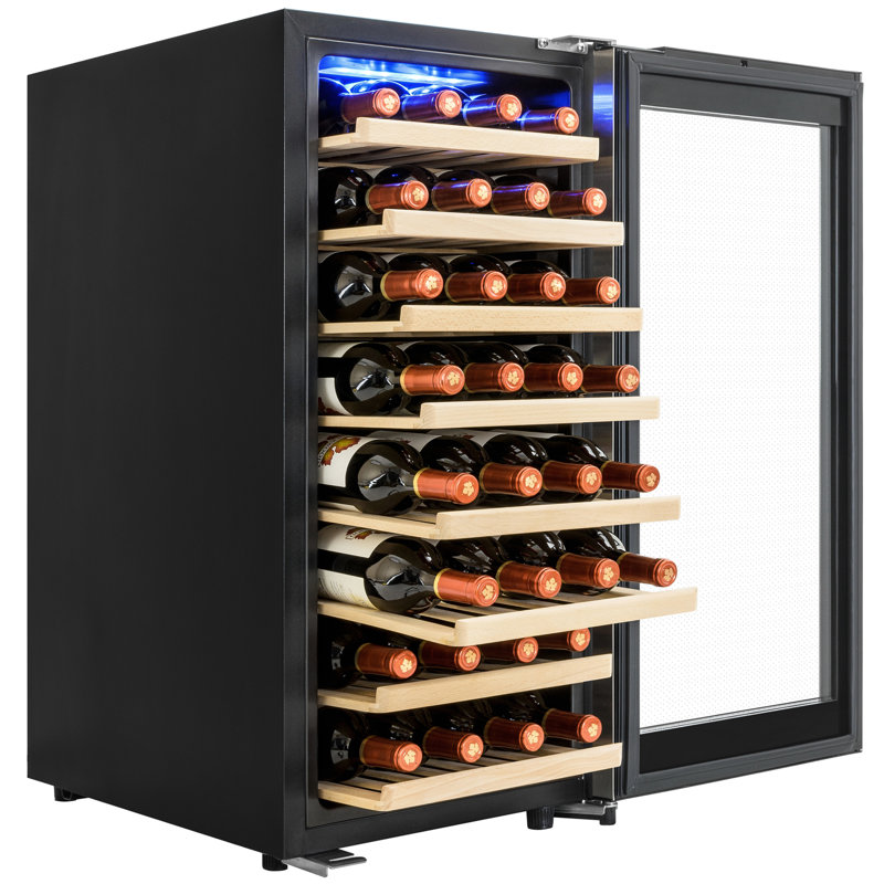 AKDY 38 Bottles Single Zone Freestanding Wine Cooler & Reviews Wayfair