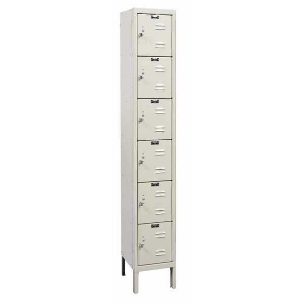 Galvanite 6 Tier 1 Wide Employee Locker by Hallowell