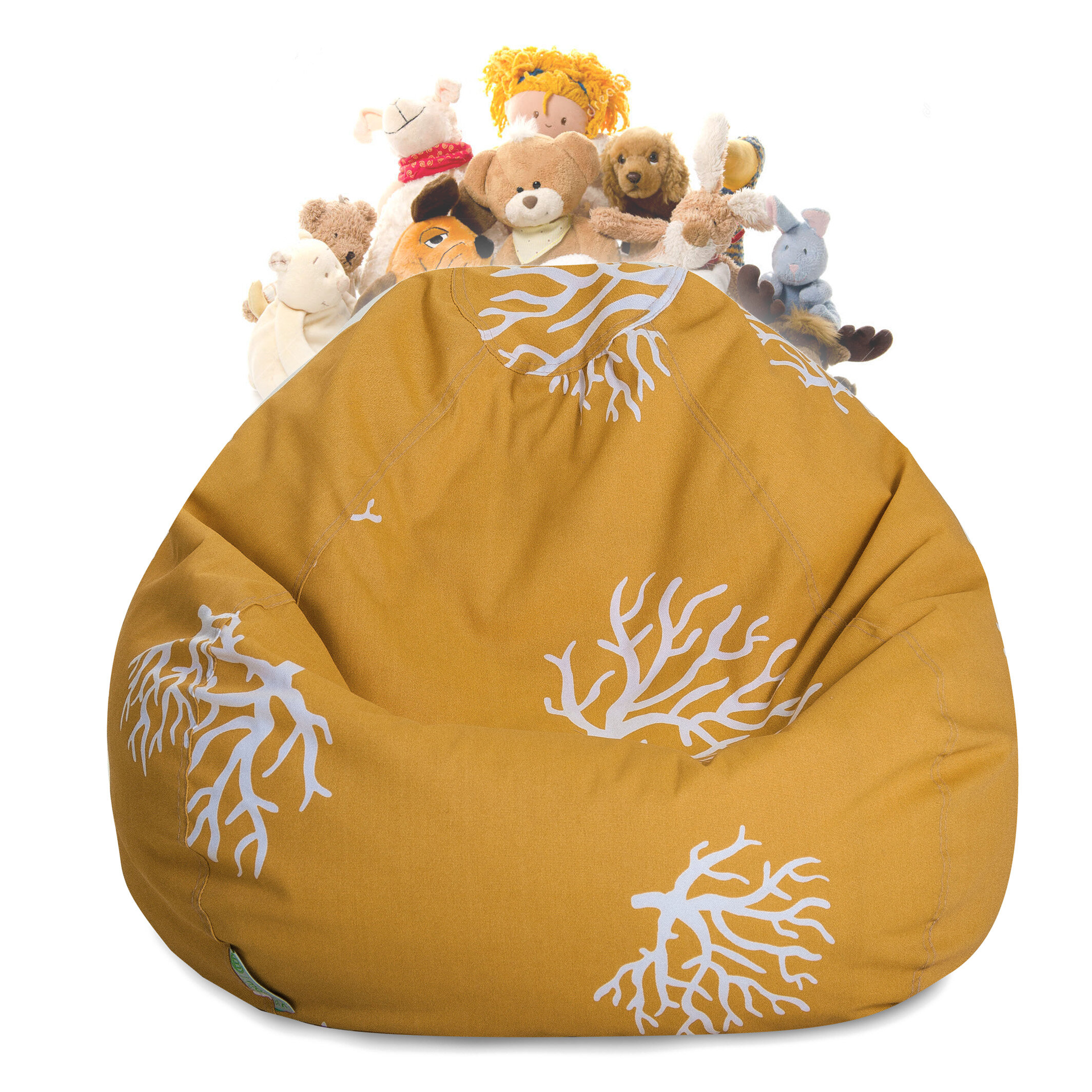 stuffed animal storage bean bag chair