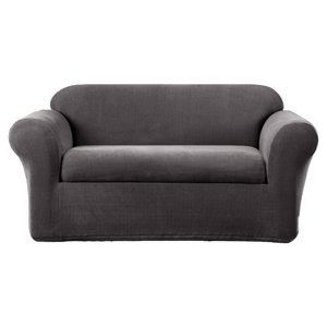 Stretch Metro Box Cushion Sofa Slipcover