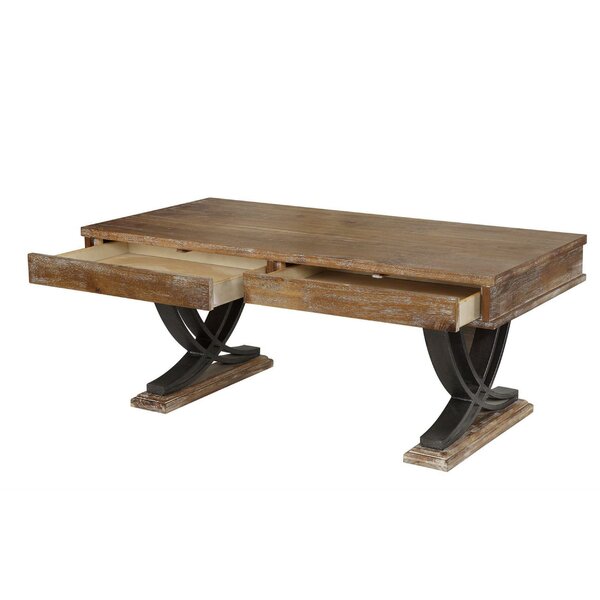 Brunson Coffee Table With Tray Top And Storage By Union Rustic