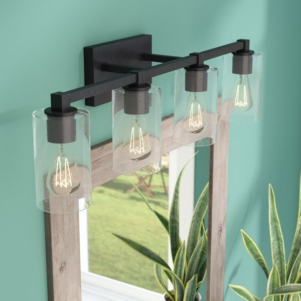 Union Rustic Mcdowell 4 Light Vanity Light Reviews Wayfair