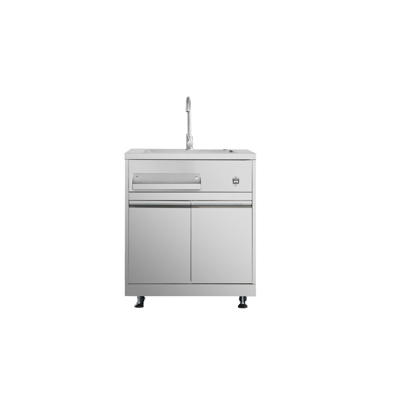 ThorKitchen 32" Stainless Steel Free Standing Modular Kitchen Package Outdoor Sink Cabinet | Wayfair