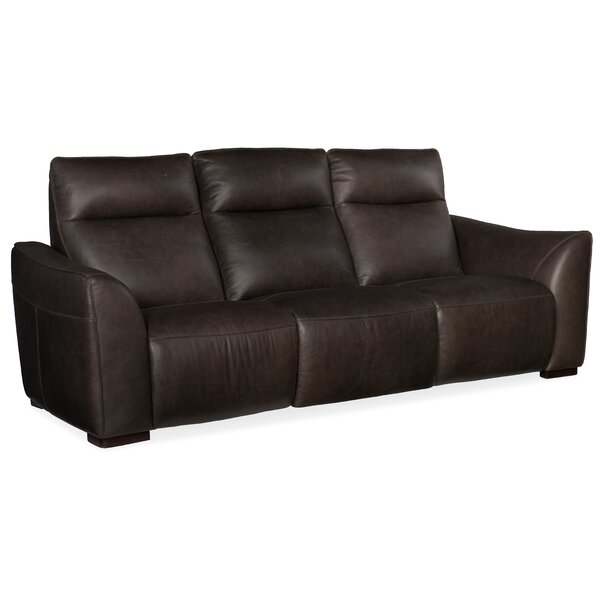 Patio Furniture Athena Leather Reclining Sofa