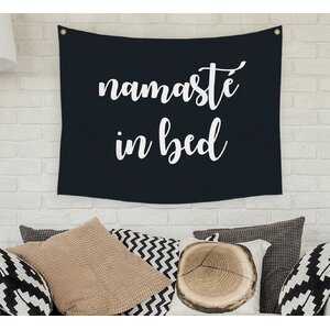 Namaste in Bed Tapestry and Wall Hanging