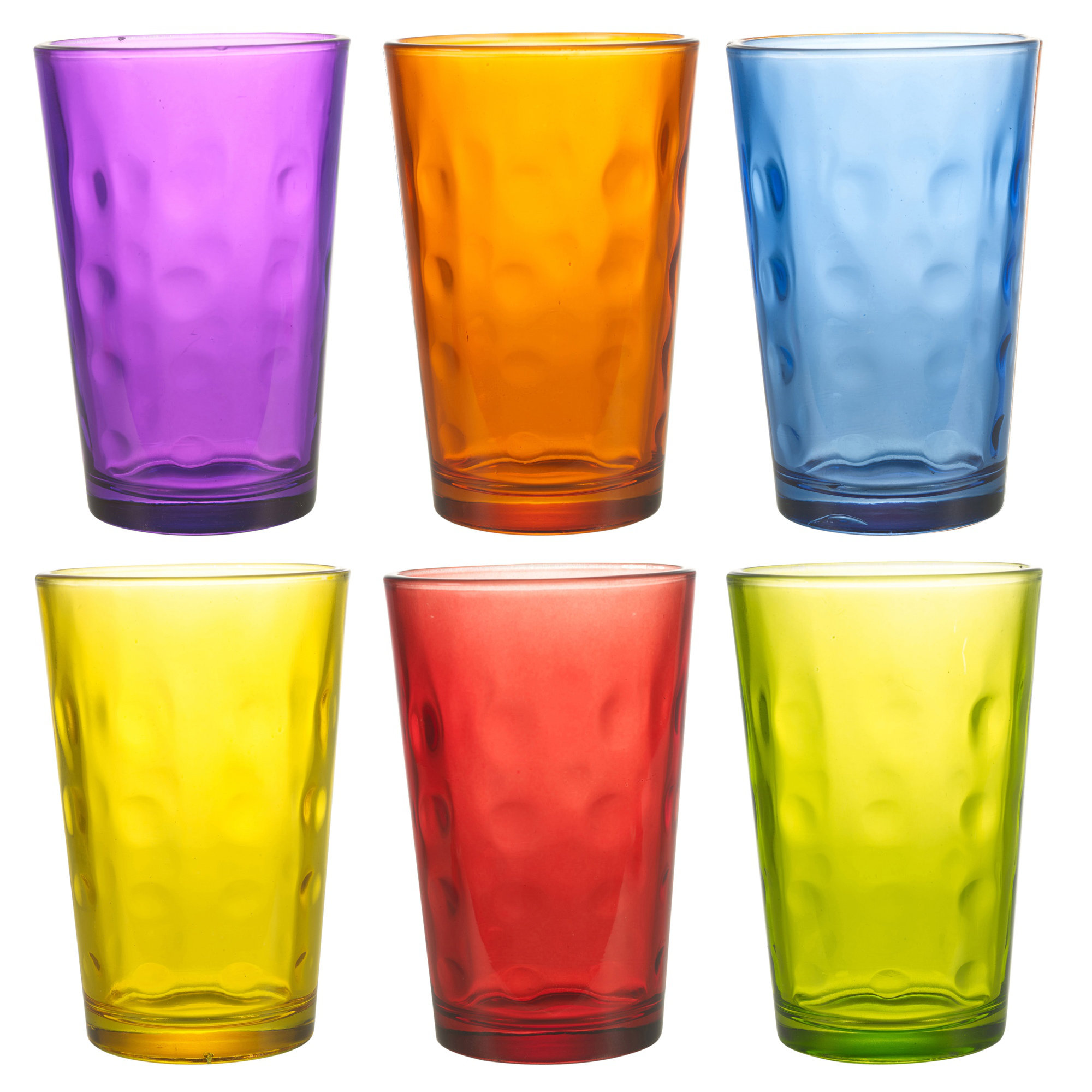 Hashtag Home 240ml Coloured Drinking Glasses Reviews Wayfair Co Uk