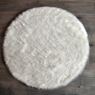 Large White Fur Rug Wayfair Faux Fur White Area Rug