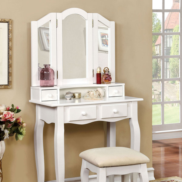 Schindler Vanity Set With Mirror By House Of Hampton #1
