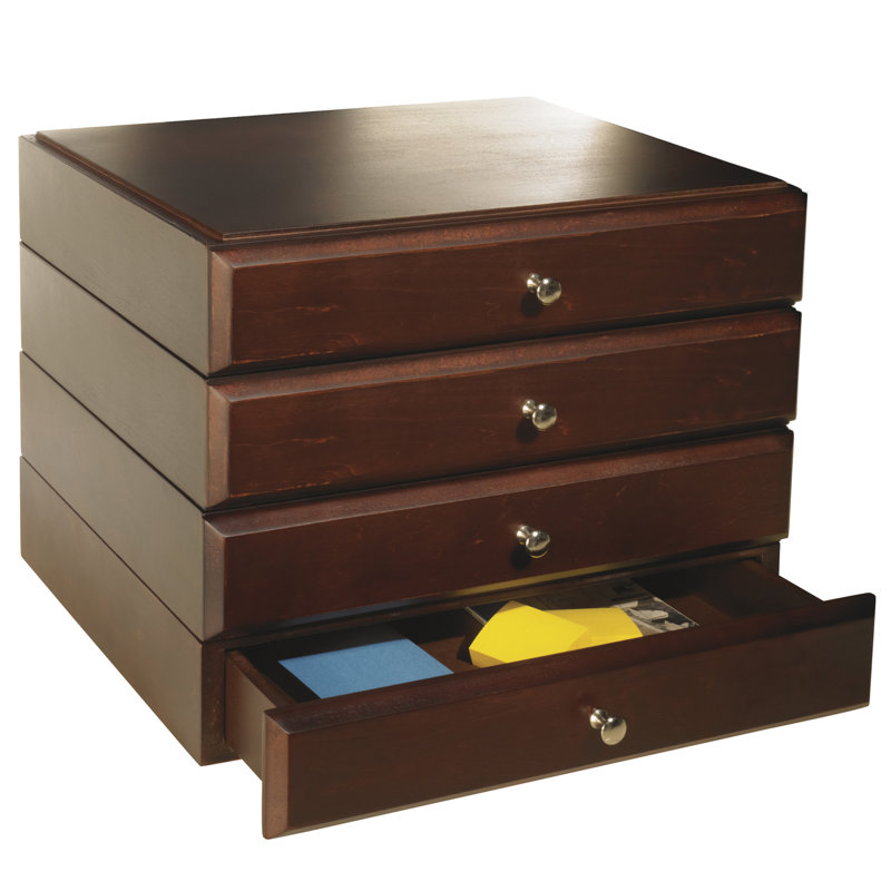 Darby Home Co Beaumys Stacking Wood Desk Organizers 4 Supply