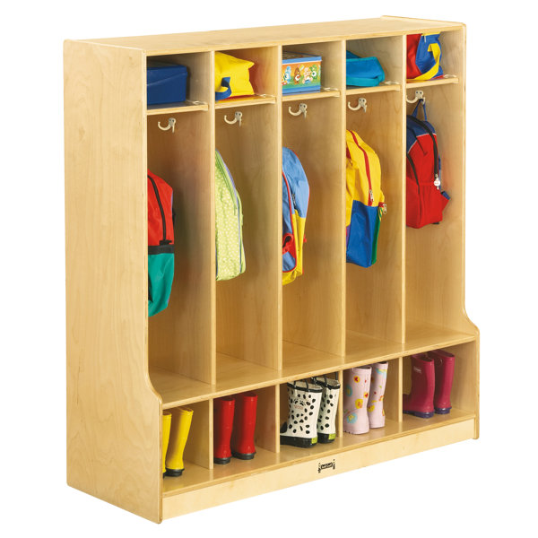 3 Tier 5 Wide Coat Locker by Jonti-Craft