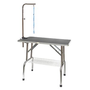 Heavy Duty Stainless Steel Dog Grooming Table with Arm