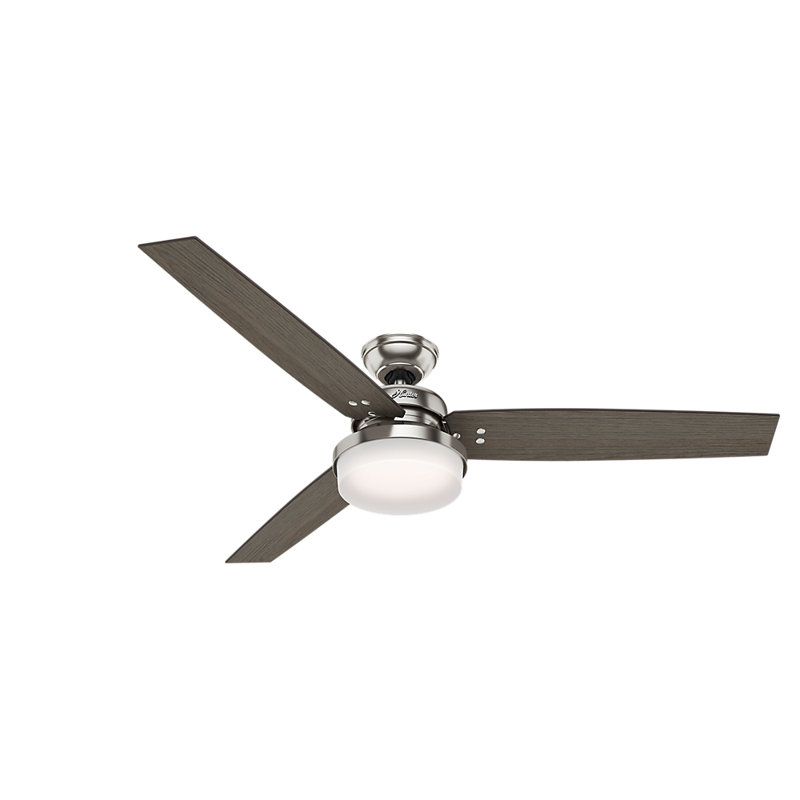 60 Sentinel 3 Blade Led Standard Ceiling Fan With Remote Control And Light Kit Included Reviews Joss Main