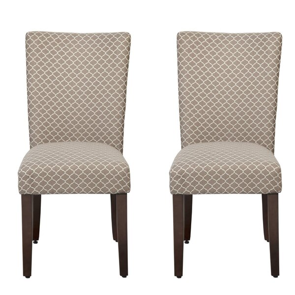 Didonato Cotton Upholstered Dining Chair In Cream (Set Of 2) By Darby Home Co
