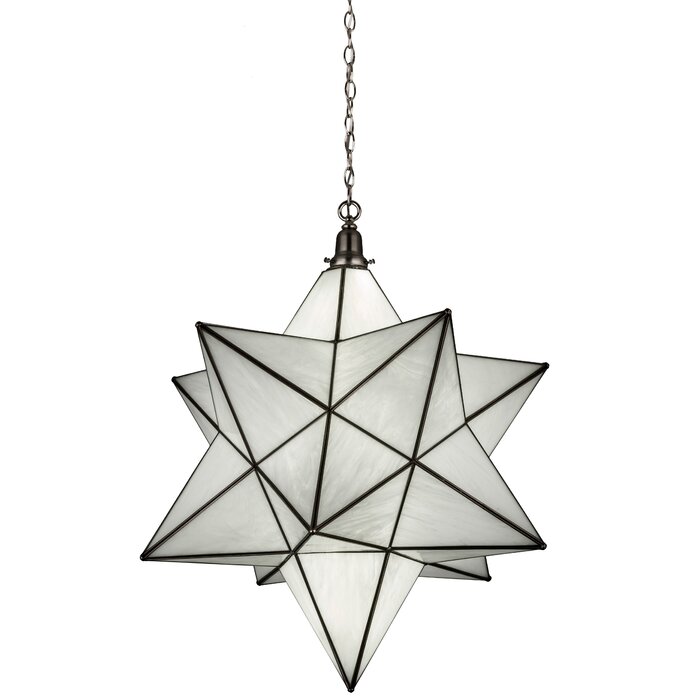 Moravian Star 1 Light Single Star Pendant