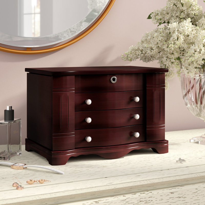 Darby Home Co Locking Jewelry Box Reviews Wayfair Locking Jewelry Box