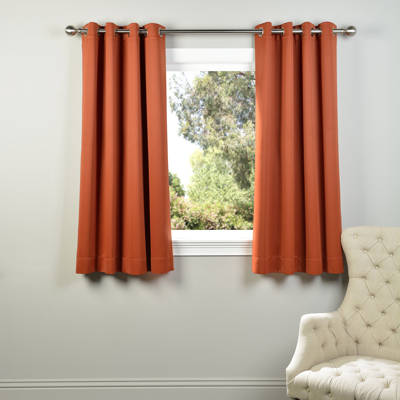 Ebern Designs Klarissa Plush Room Darkening Thermal Solid Grommet Single Curtain Panel Reviews Wayfair