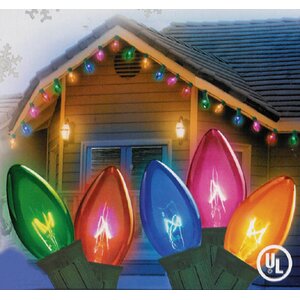 25 Light Transparent Christmas Light