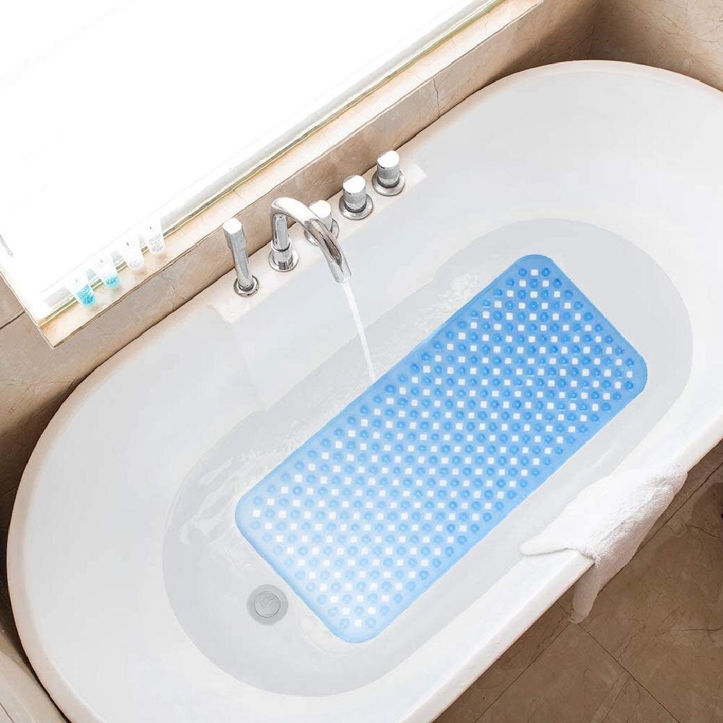 Extra Large Non-Slip Bath Mat Bathtub Bathroom Shower Mat Rubber Strong Suction