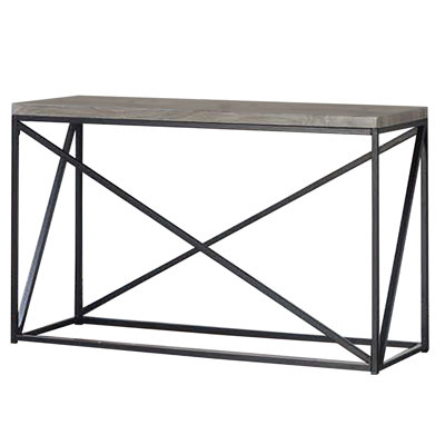 Decor+ 47.25" Solid Wood Console Table