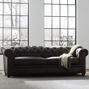 Leather Tufted Sofas You Ll Love In 2020 Wayfair