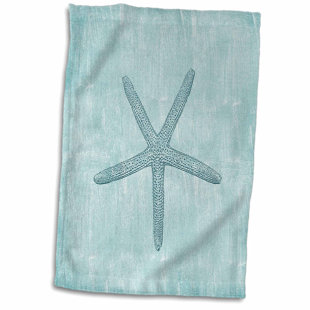 Symple Stuff Malcom Aqua Starfish Abstract beach theme Hand ...